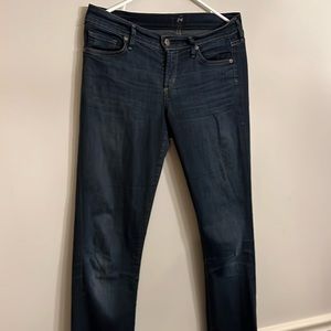 Citizens of Humanity Ava Low Rise Straight Leg Jeans Dark Wash 1278G-243 Size 28